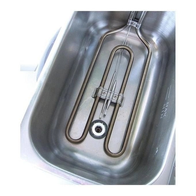 RGV FR TYPE4L Friggitrice Elettrica 4 L 2500 W Acciaio Inox Rubinetto Scarico Olio colore Nero