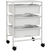 Carrello di servizio con 3 ripiani e cesti ¨C zephmum ¨C acciaio