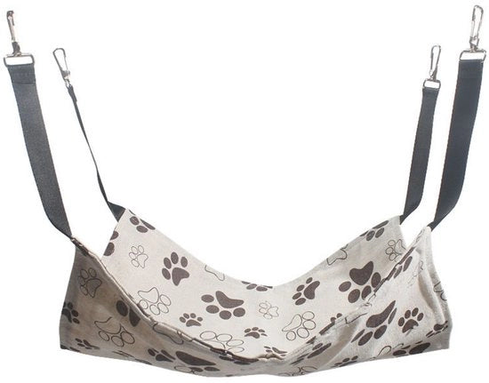 Hangmat per animali - letto appeso per animali - sottile hangmat per animali per primavera e estate - hangmat per animali - letto per animali - decorato su entrambi i lati - lavabile - adatto per animali fino a 9 kg - 53 x 35 cm