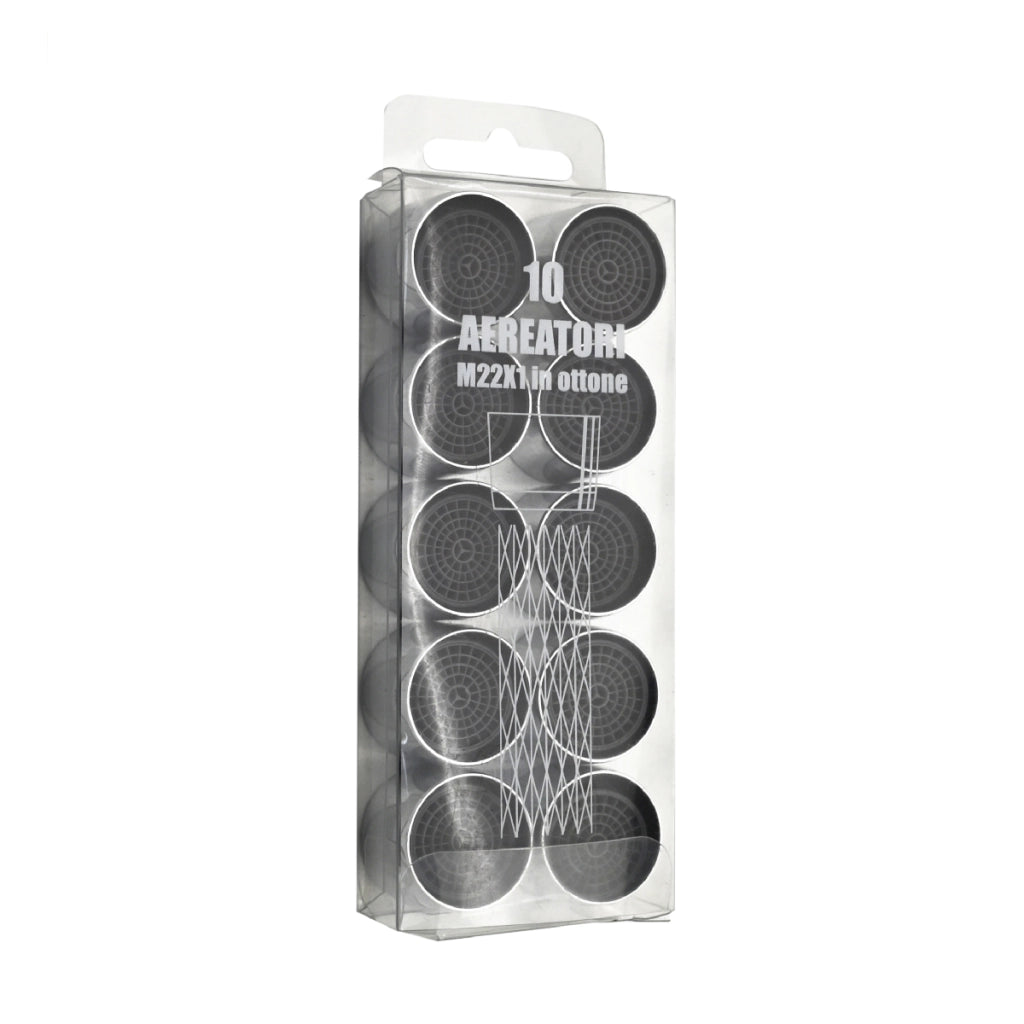 10 PZ AERATORI FEMMINA IN OTTONE PER RUBINETTI 22X1- mm 22 x 1- DH- pezzi 1