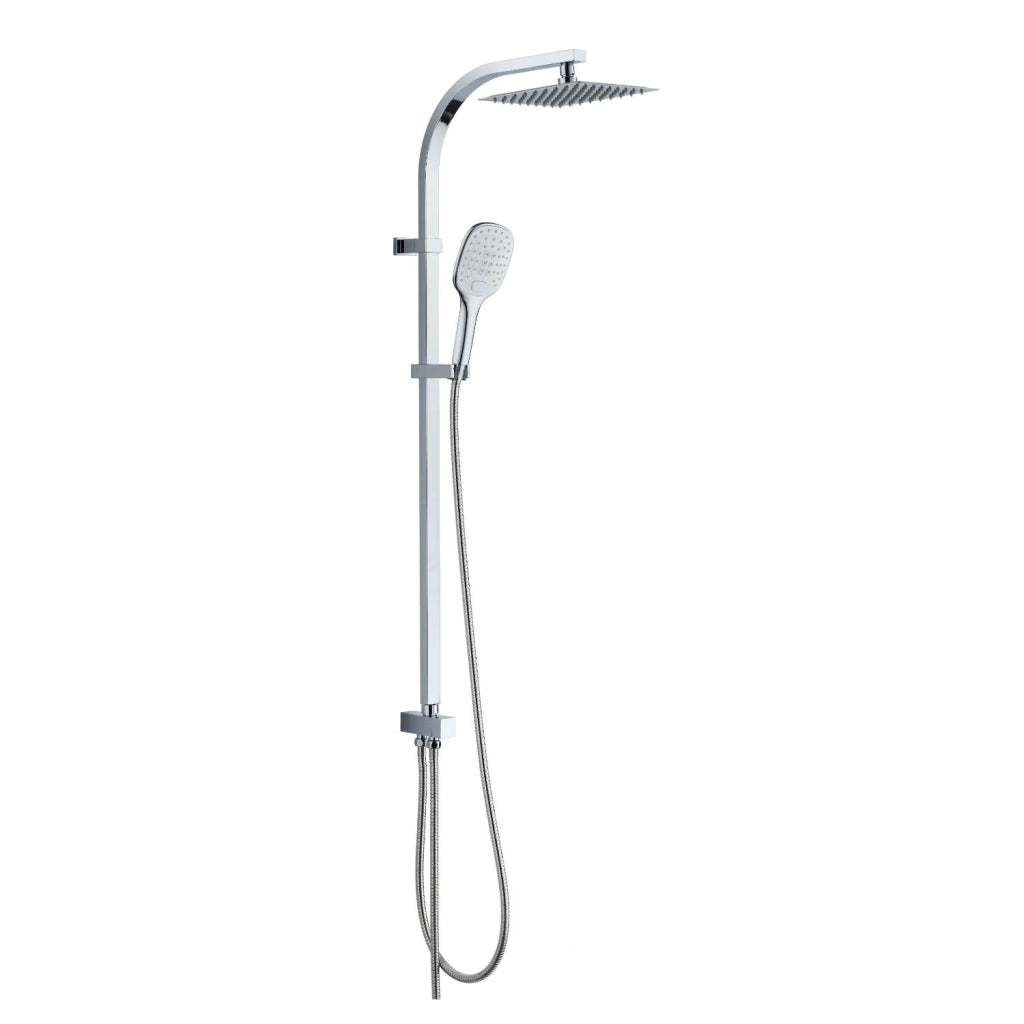 Colonna doccia attrezzata sky acciaio inox cromato soffione quadro doccetta *** confezione 1