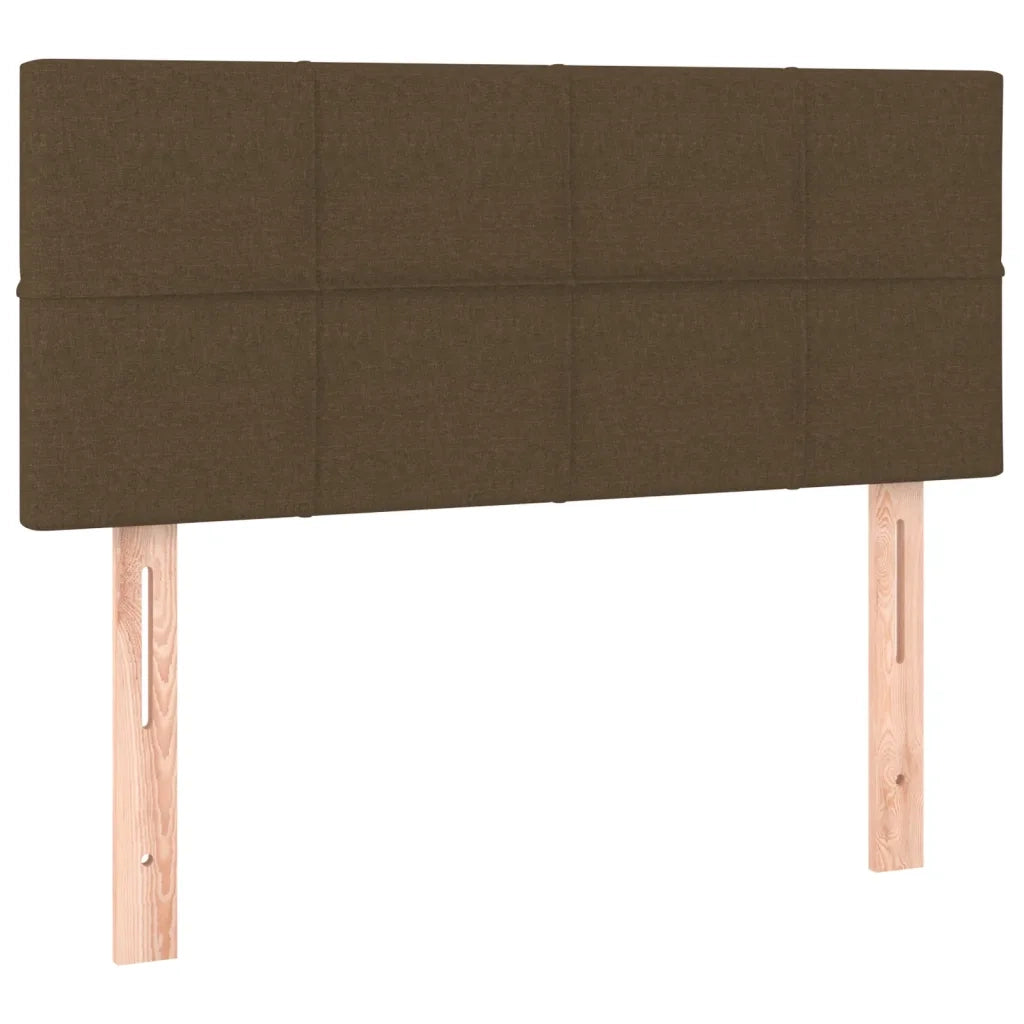 Giroletto a Molle con Materasso-Struttura Letto con Materasso Marrone Scuro 80x200 cm Tessuto 134031