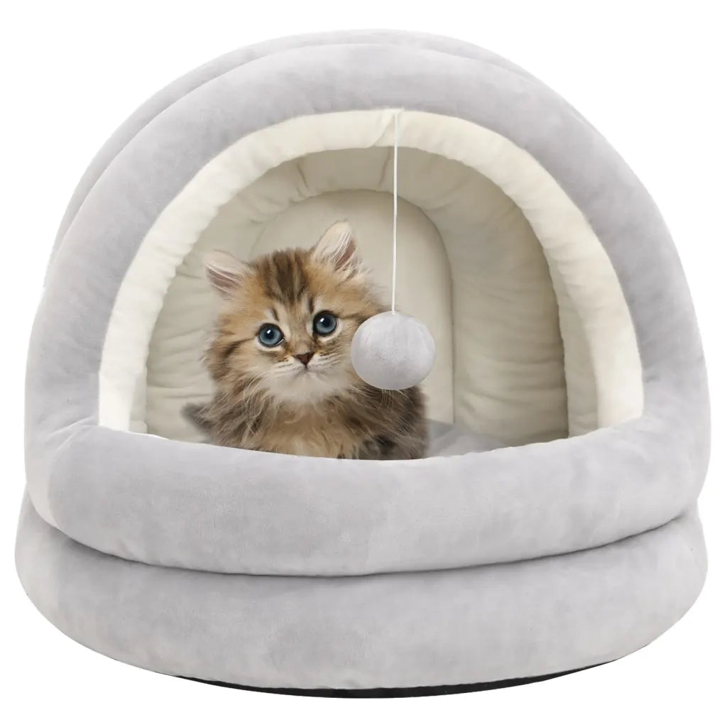 Letto per Gatti 40x40x35 cm Grigio e Crema CFW8207655