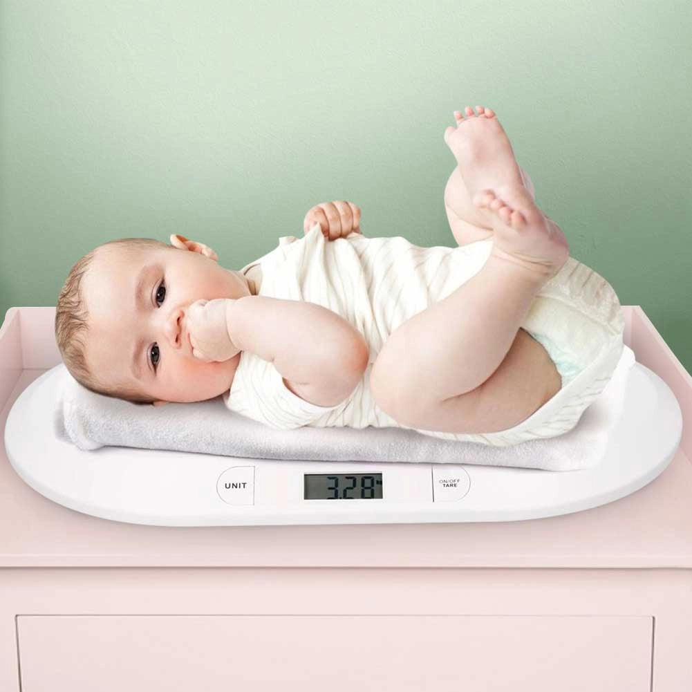 Bilancia Bambini Neonati Bilancia Digitale Pesa Neonato Peso Massimo 20kg Bianco