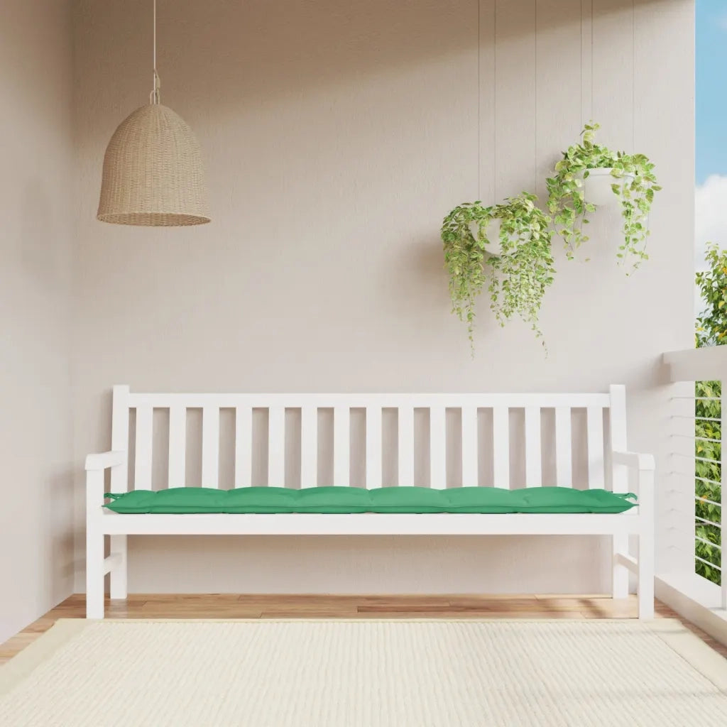 Cuscino per Panca-Cuscini per panchina Verde 200x50x7 cm in Tessuto Oxford