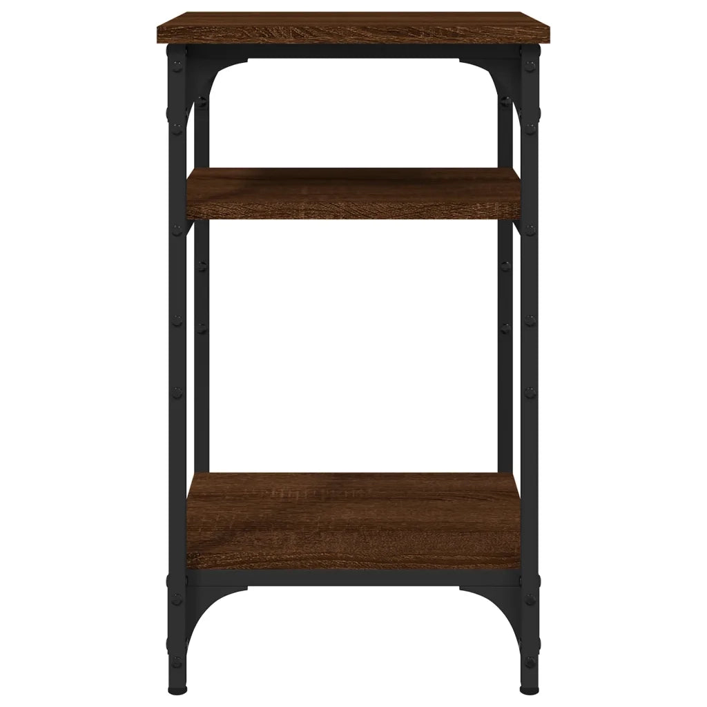 Tavolino-Tavolino da soggiorno-Tavolo Rovere Marrone 35x30x60 cm in Legno Multistrato