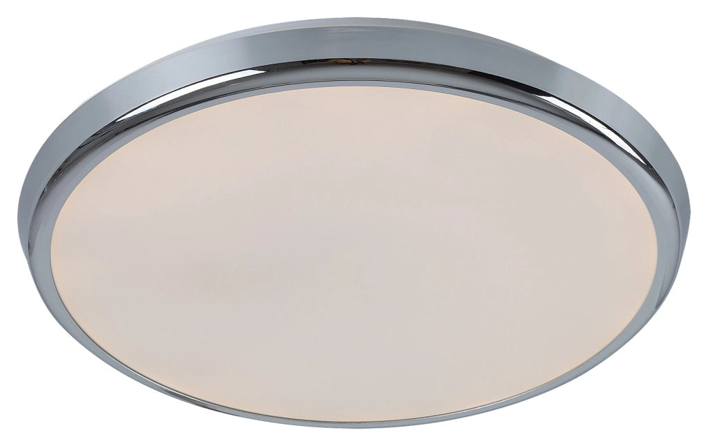 Plafoniera LED RGB 30cm 18W IP44 cromata con telecomando