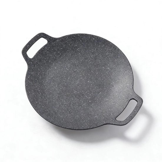 Pannello per Griglia 38 cm - Maniglie a Due Mani - Alluminio Fuso - Senza PFOA - Fornello Induzione/Fornello a Gas - Cucina Salutare - Superficie di Griglia