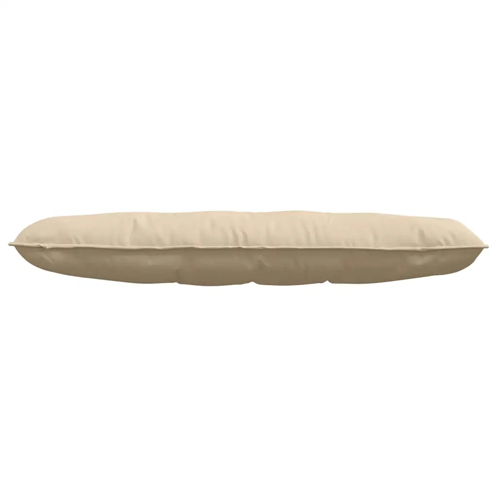 Cuscino per Schiena Crema 140 x 50 cm Tessuto in Microfibra 42014863
