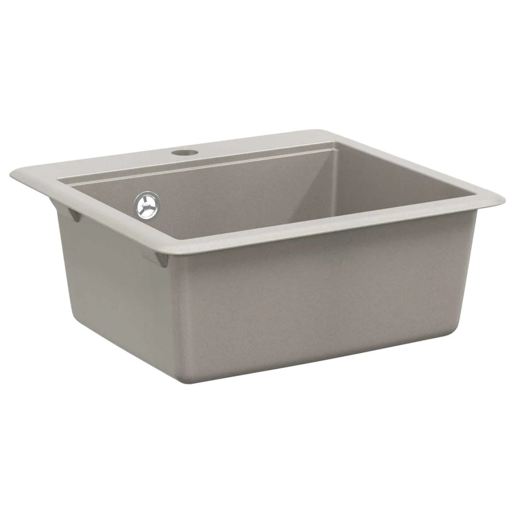 Lavello 80% Quarzo e 20% Resina 470 x 440 mm Grigio 42028405