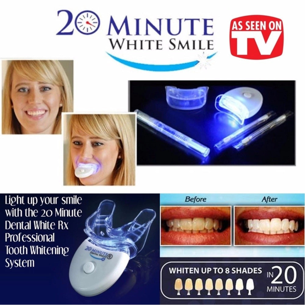 Trade Shop - Dispositivo Professionale Sbiancante A Led Denti Dental White Rx Sorriso Super -