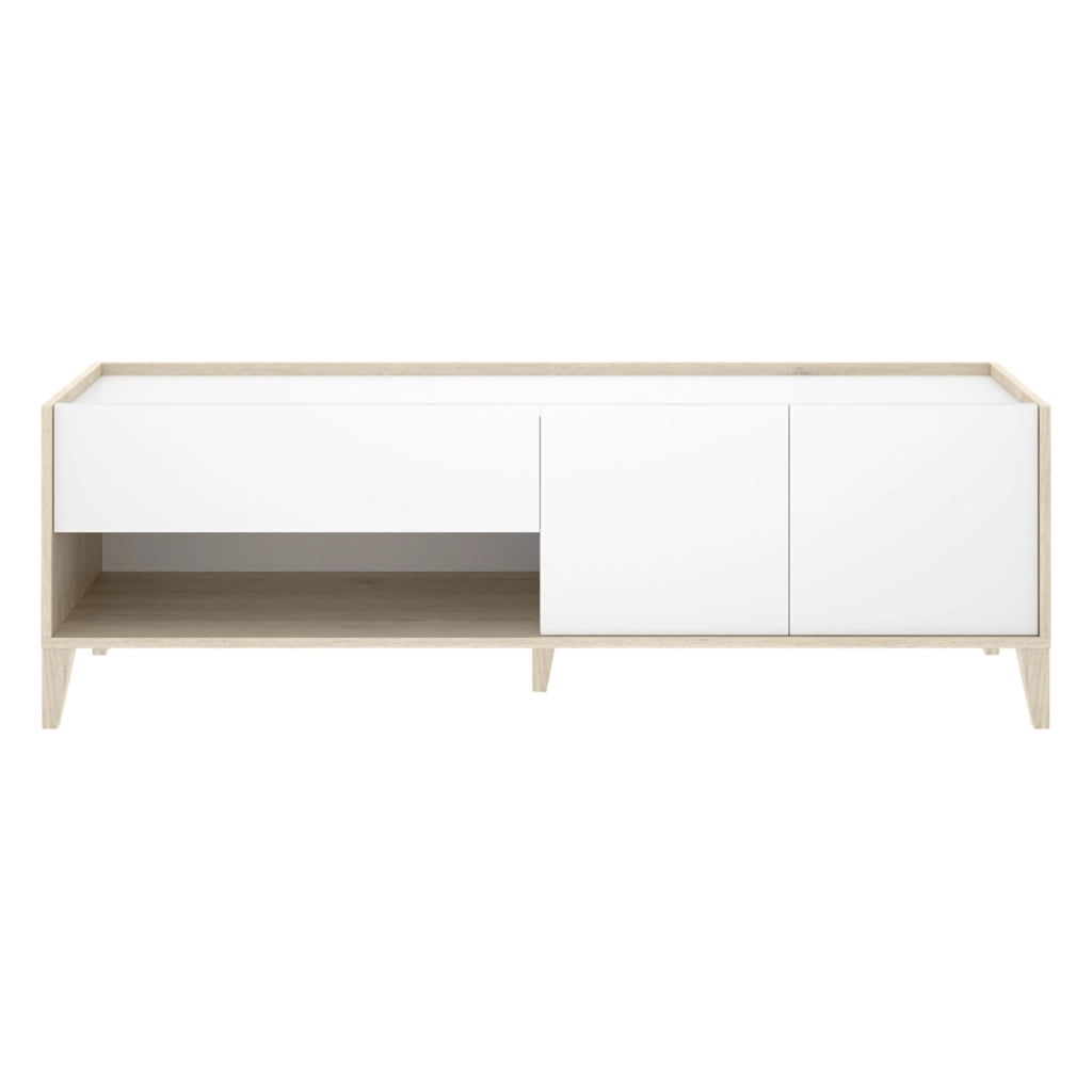 Willits, Mobile Porta tv Modulabile, 39x150x50h cm Bianco