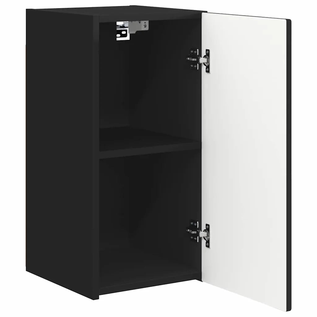 Mobile TV da Parete | Armadietto TV | Mobile Porta TV Nero 30 x 31 x 60 cm Legno multistrato