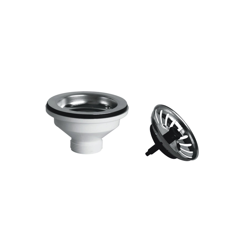PILETTA A CANESTRO CLICK-CLACK PER LAVELLO CUCINA CON FORO D. 90