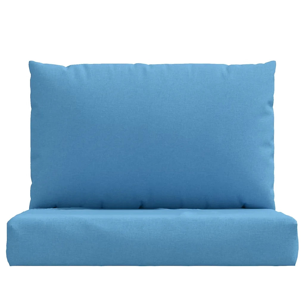 Cuscini per Pallet 2 pz Blu Mélange in Tessuto 4002645