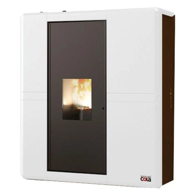 Cola TERMO LORENE ERMETICA stufa Libera installazione Bianco Pellet