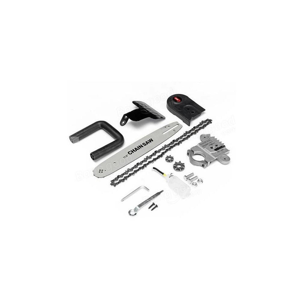 Trade Shop - Kit Adattatore Smerigliatrice Flex Angolare Elettrosega Motosega Barra 12" -