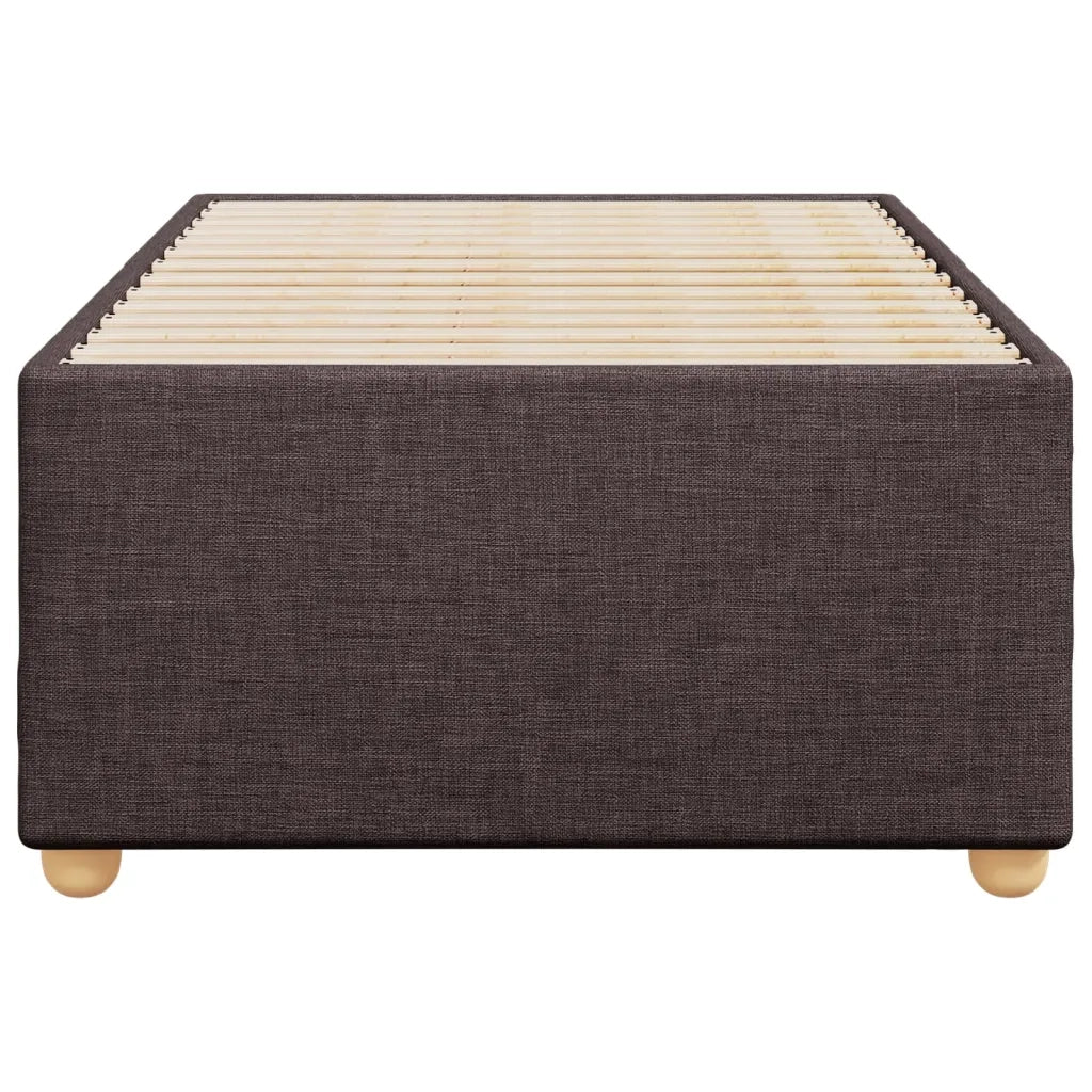 Giroletto senza Materasso Marrone Scuro 90x200 cm Tessuto 3284704