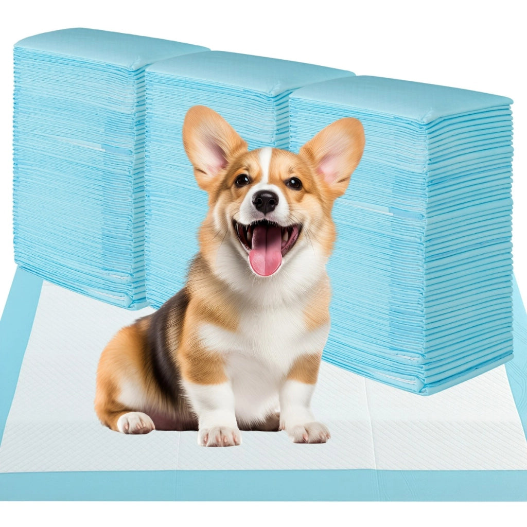 Tappetini per animali domestici a 6 strati a prova di perdite-Asciugatura rapida tappetini da interno ed esterno 76 x 76 cm Blu