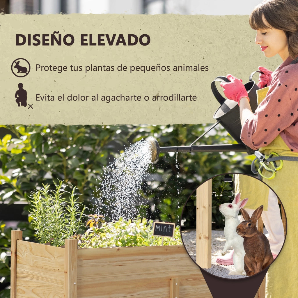 Letto da Giardino Elevato ¨C Minimal ¨C 115x55x80 cm