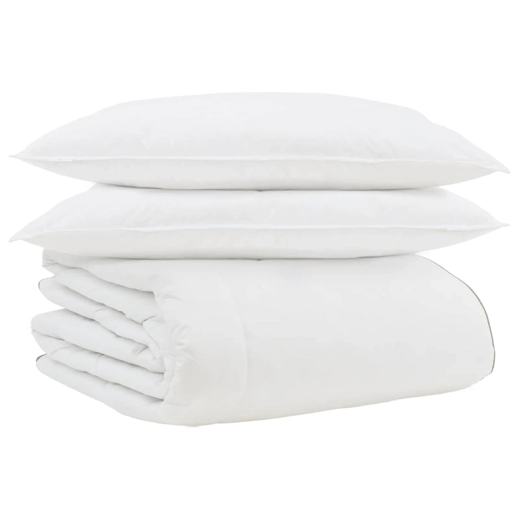 Duvet Invernale con cuscino 3 pcs Bianco Piuma d'anatra 3376902