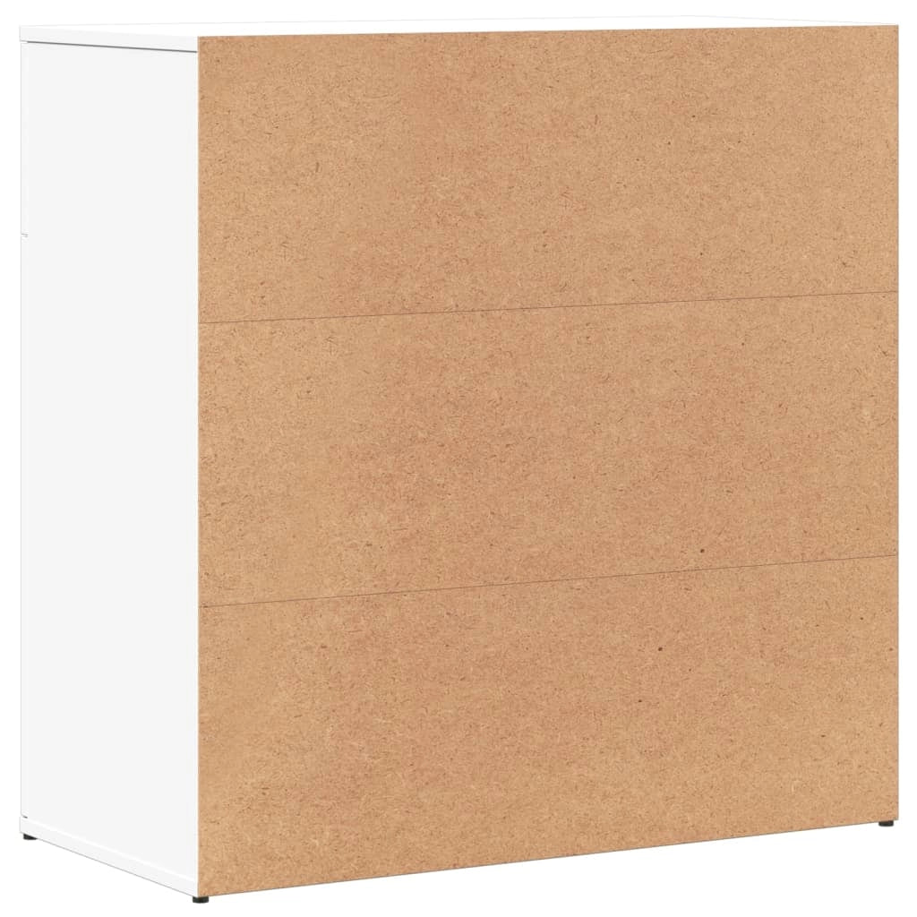 Buffet credenza cassettiera armadio mobile contenitore organizer per cucina soggiorno salotto 79 x 38 x 80 cm legno ingegnerizzato bianco 02_0030506