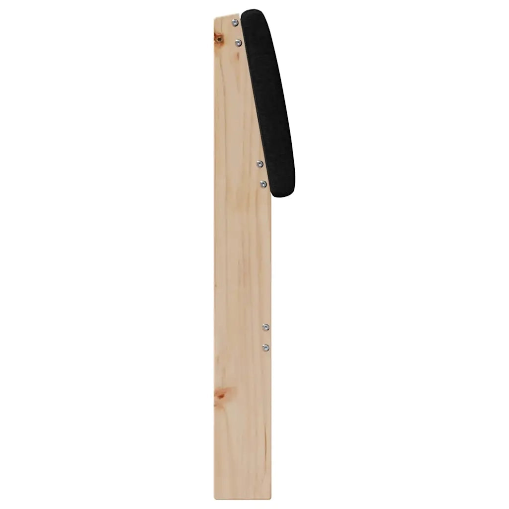 Testiera | Testata imbottita Nero 75 cm Pino massello