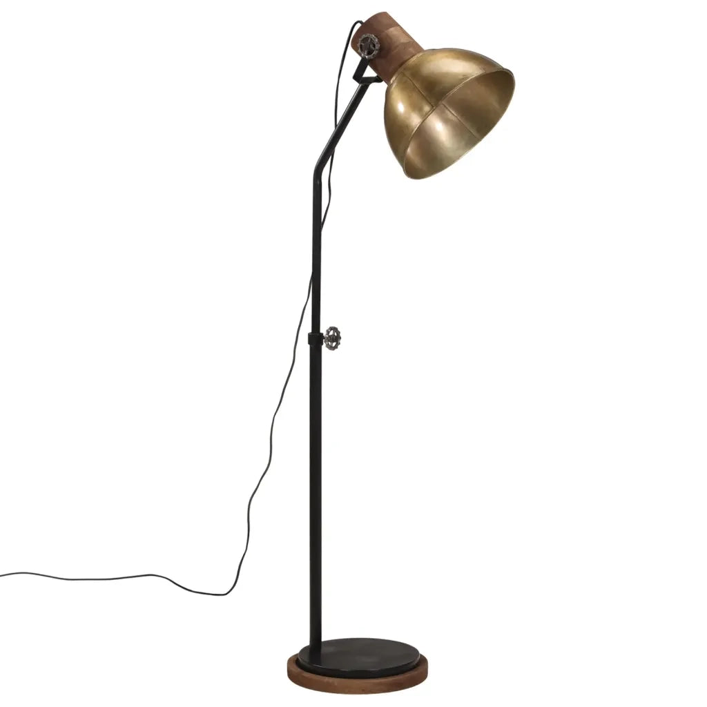 Lampada da Terra 25 W Ottone Anticato 30x30x100-150 cm E27 371957