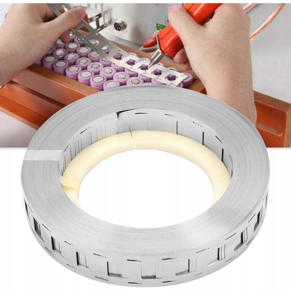 Nastro in Acciaio Nichelato 67,5x0,15mm – Alta Resistenza per Saldatura Celle | Lunghezza 1m