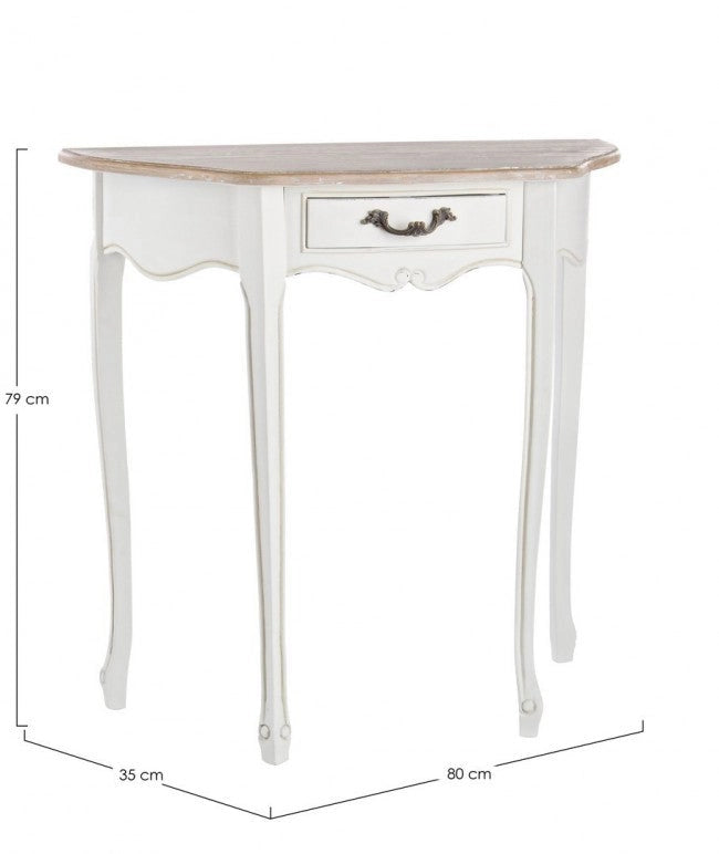 Consolle 1 Cassetto Justine in Legno