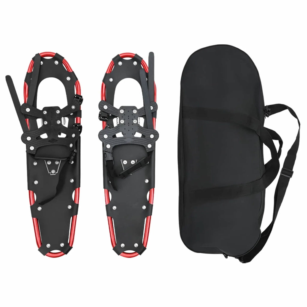 Ciaspole 3 in 1 Rosso e Nero 78,5 x 22 cm Alluminio e HDPE CFW2819034