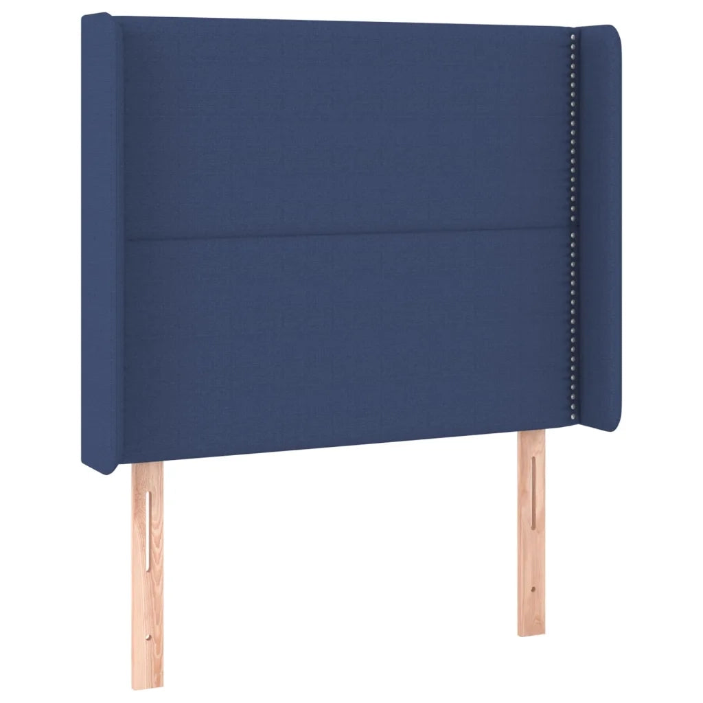 Testiera ad Orecchio Blu 103x16x118/128 cm in Tessuto 3119436