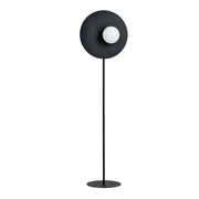 Lampada da terra OSLO nero/opalino E14 Emibig h145