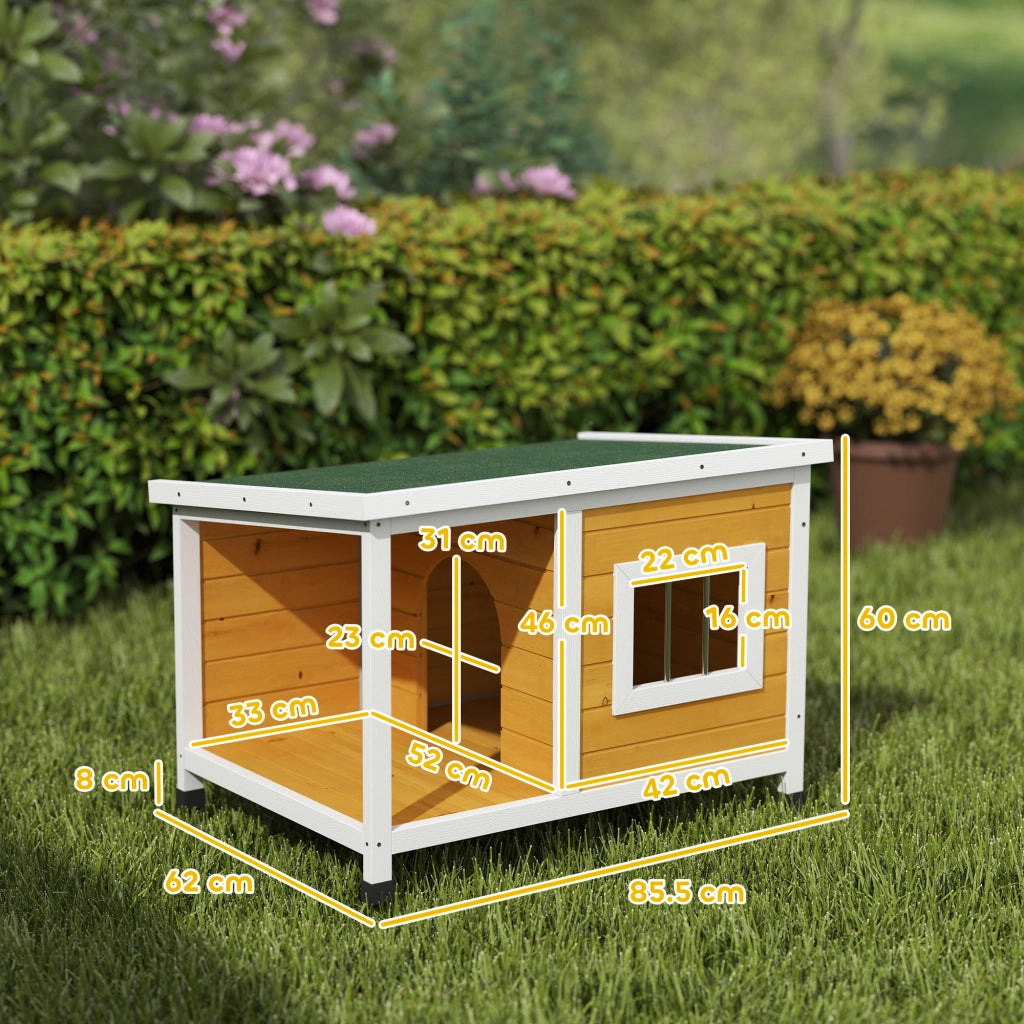 Cuccia per Cani da Esterno in Legno ¨C Minimal ¨C 85.5x62x60 cm