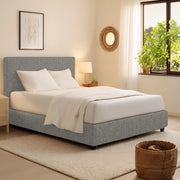 Rugby, Letto Singolo Sfoderabile Made in Italy, Grigio Cenere