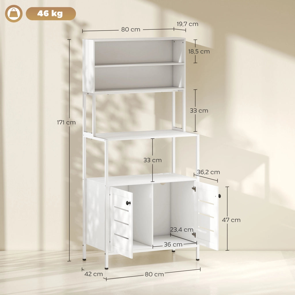 Mobile per microonde ¨C zephmum ¨C bianco 80x42x171cm