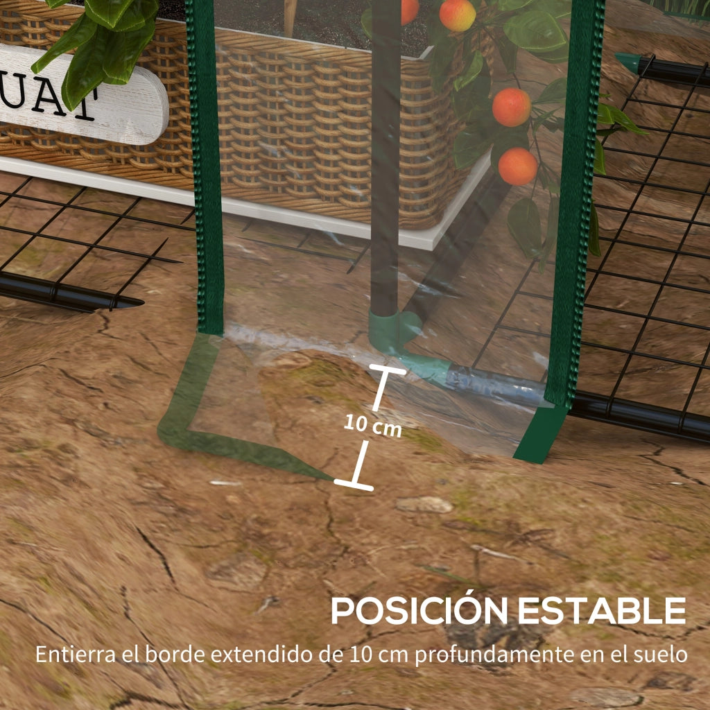 Serra da giardino 3 livelli ¨C Minimal ¨C 143x46x151 cm trasparente