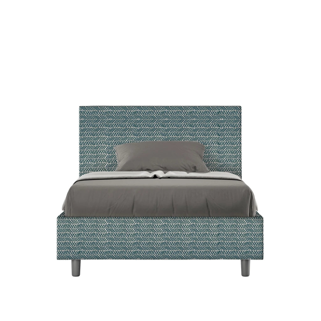 Letto 1 Piazza e Mezzo 120x190 cm con Rete Adele Aragona 8 Blu