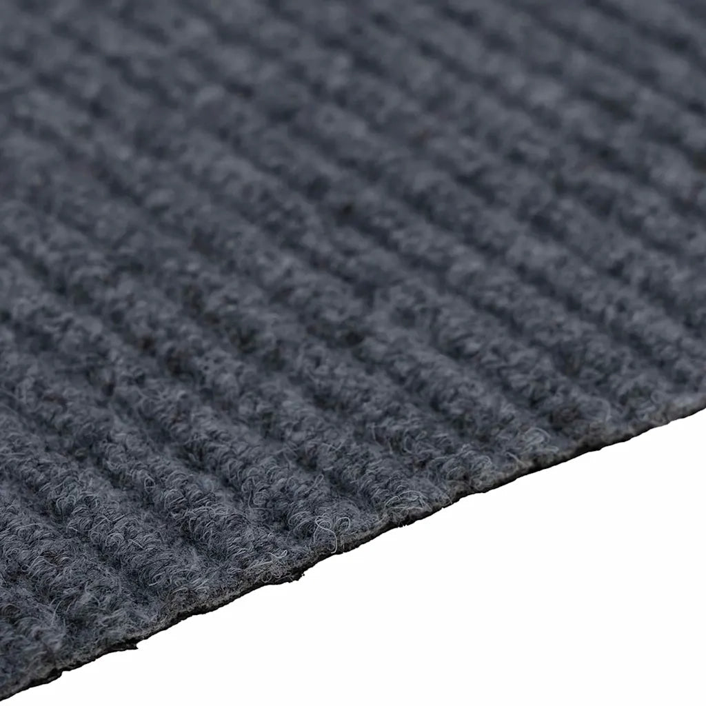 Runner in Moquette Grigio 80 x 400 cm Tessuto 42011419