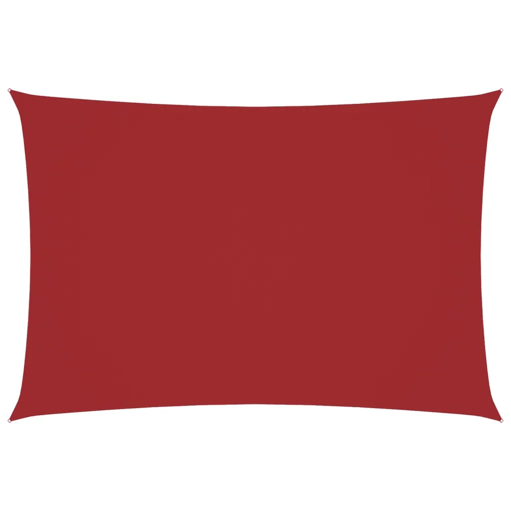 Parasole a vela | Telo Ombra | Vela da ombra Oxford Rettangolare 3x5 m Rosso