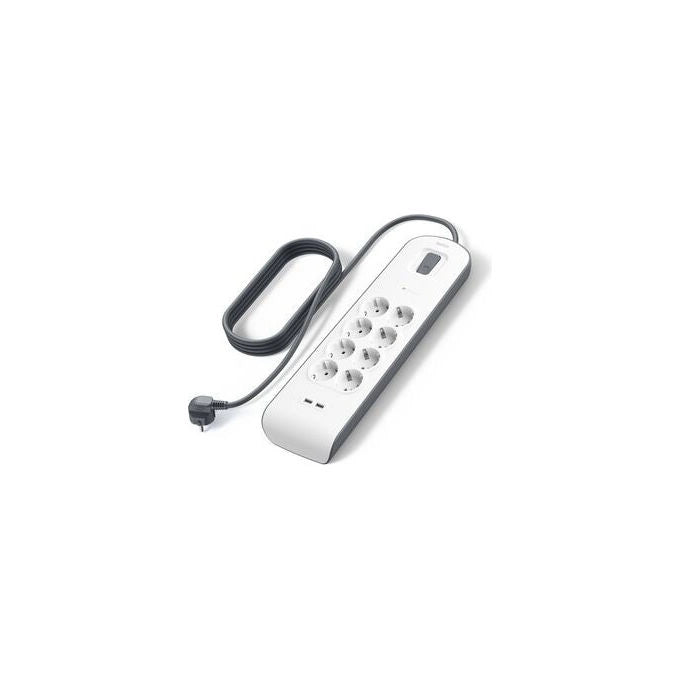 Belkin, Multipresa, 8 prese AC, Grigio, Bianco