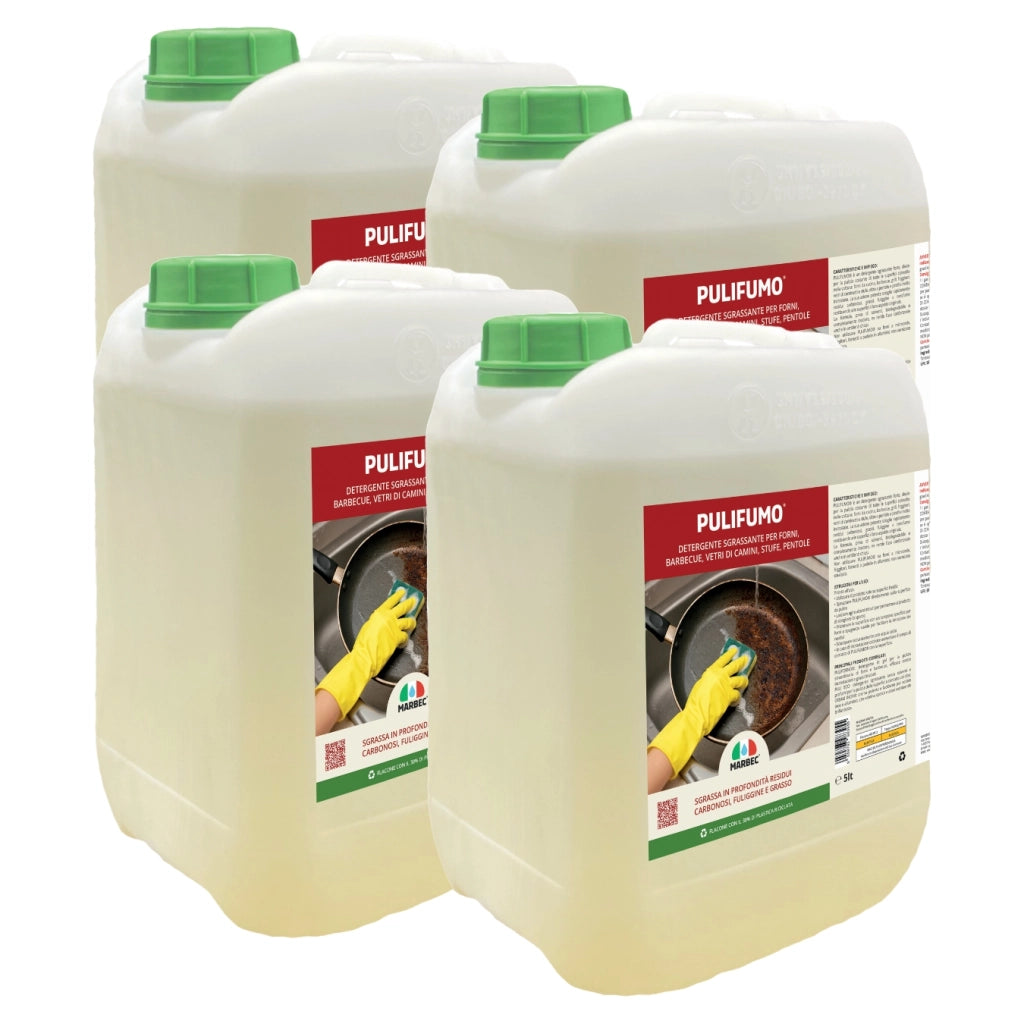 Detergente spray sgrassatore forte per pulizia ordinaria di forni, barbecue, stufe e pirofile MARBEC PULIFUMO® 5LTX4PZ