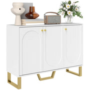 Mobile TV con cassetti e scaffali regolabili ¨C Minimal ¨C 106.5x35x77.5 cm, bianco