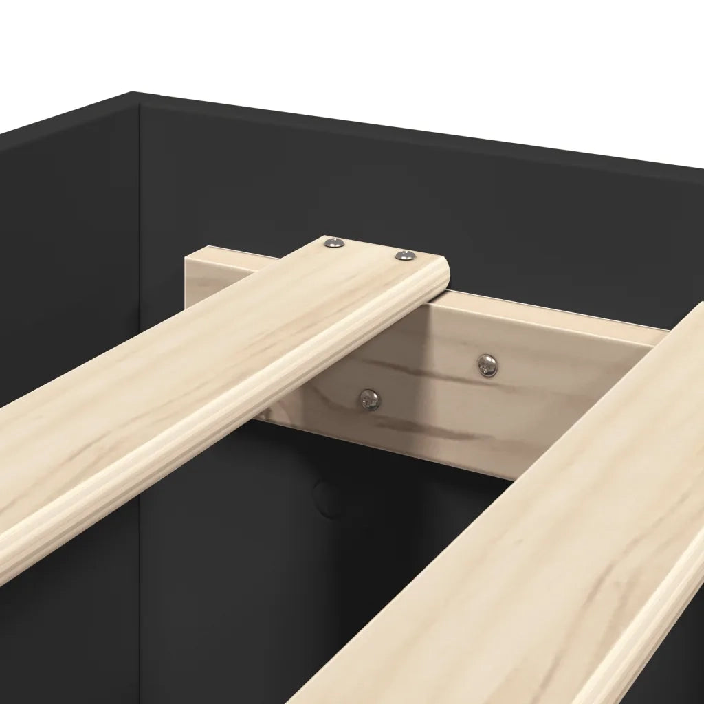 Giroletto Nero 90x190 cm in Legno Multistrato 3295703