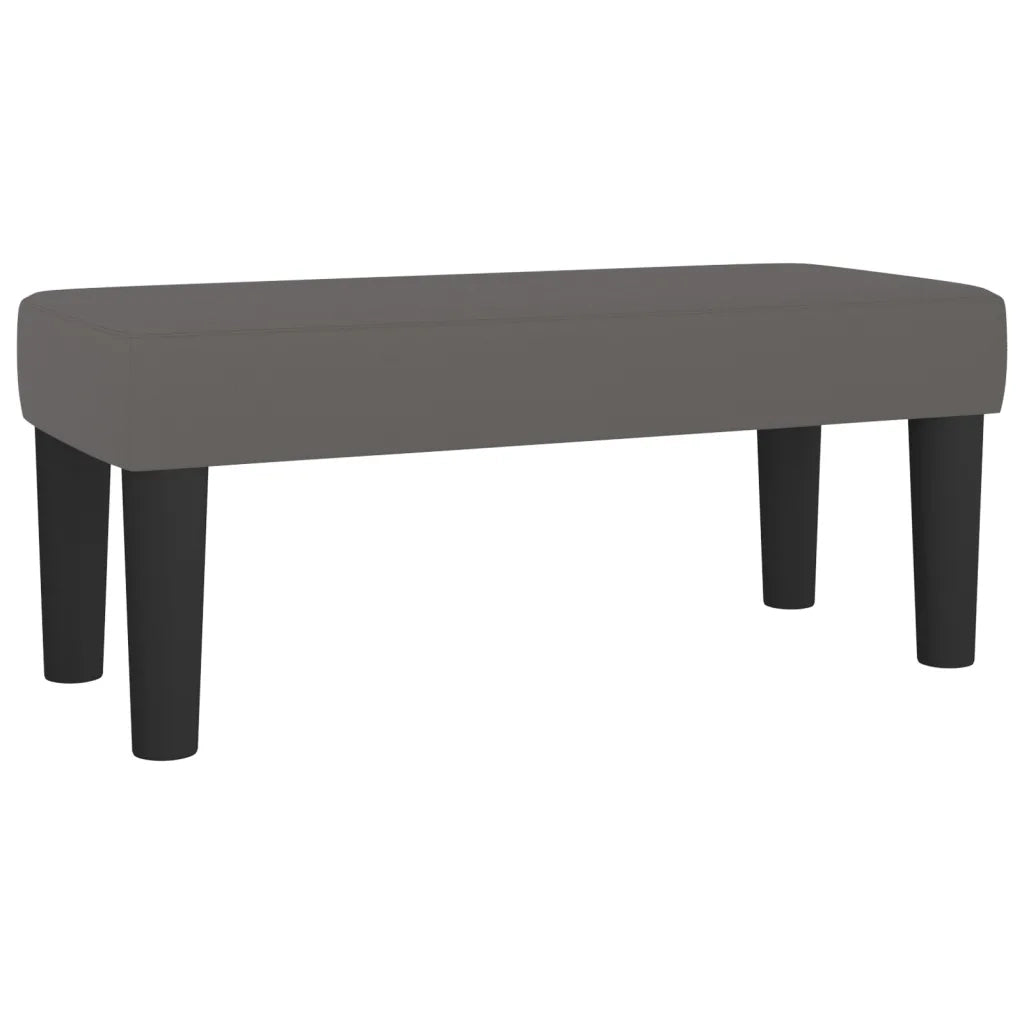 Giroletto a Molle con Materasso Grigio 100x200 cm in Similpelle 3137591