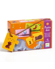 Puzzle Duo Mamma e cuccioli,,Djeco,Eta 2+