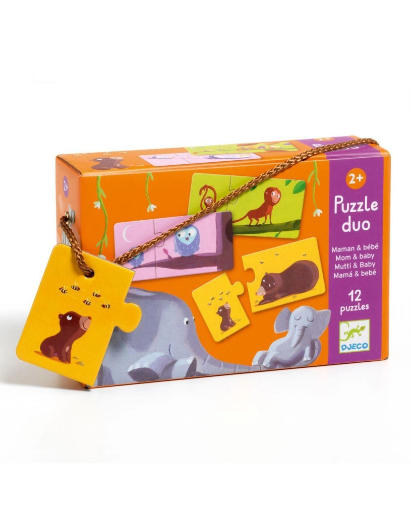 Puzzle Duo Mamma e cuccioli,,Djeco,Eta 2+