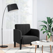 Divano Sedia con Braccioli Nero 54 cm in Velluto 4100583