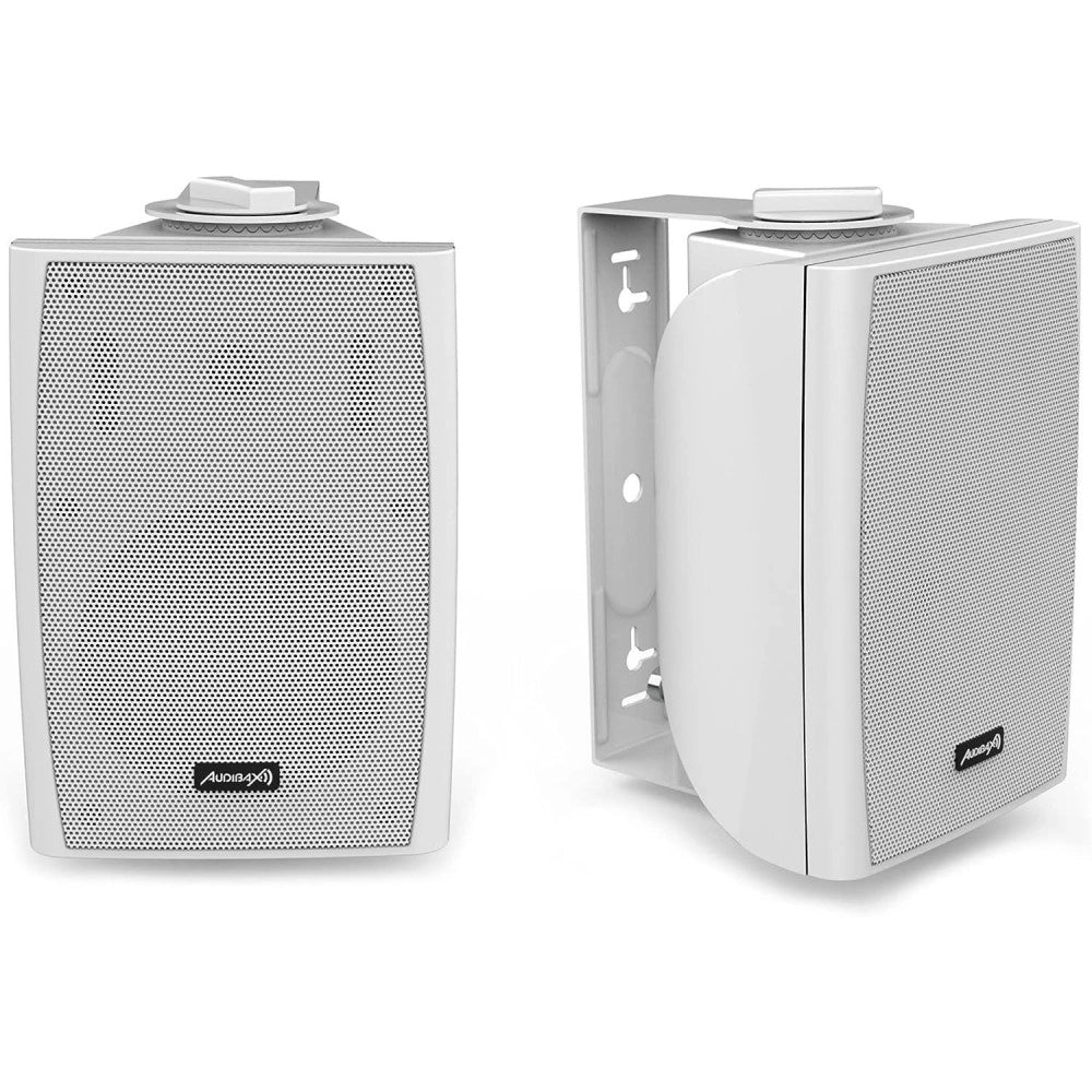 Trade Shop - Cassa Acustica Speaker Con Supporto Staffa A Parete Potenza 30w Colore Bianco -