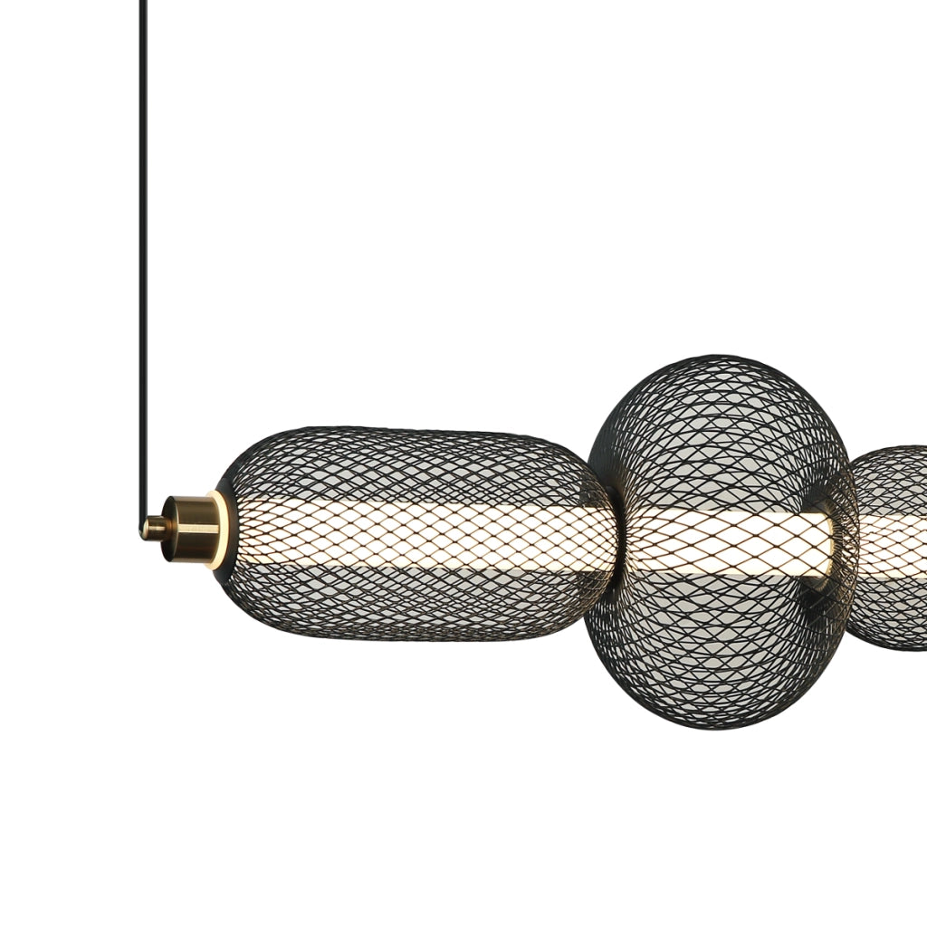 Lampada a sospensione moderna nero/grigio LED 16W Italux
